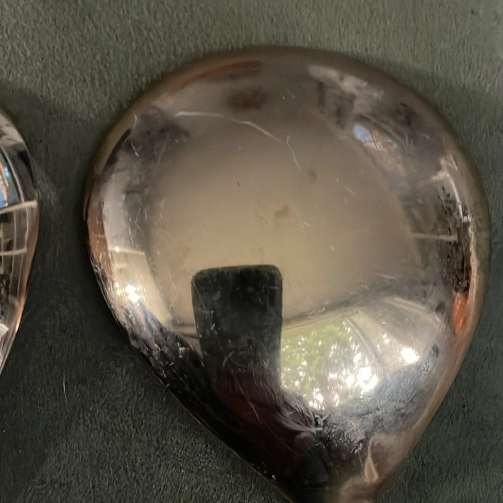 Galvanized and copper serving set